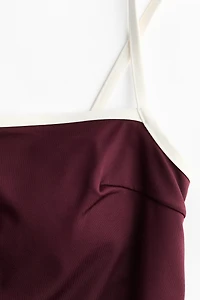 Padded-Cup High-Leg Swimsuit