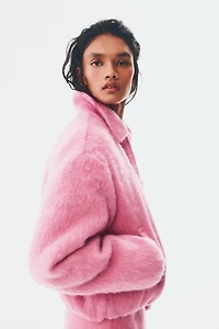 Wool-Blend Bomber Jacket