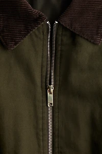 Vest with Corduroy Collar