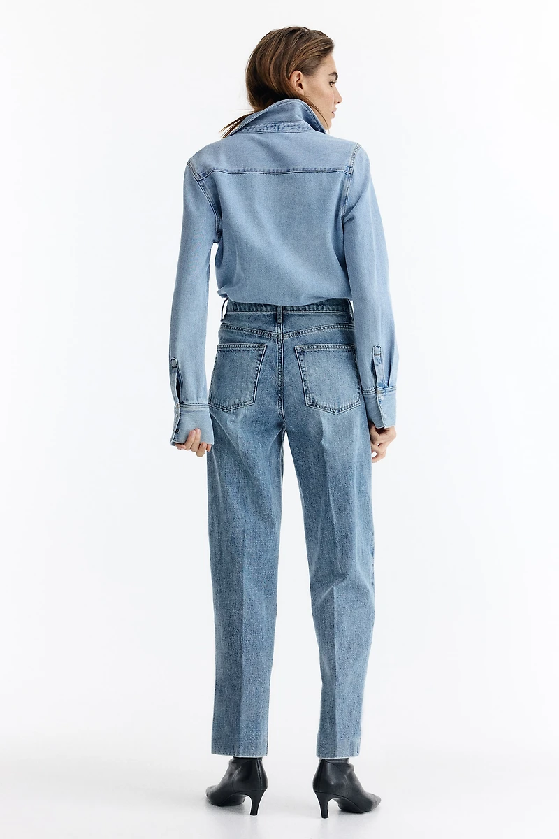 Barrel High Ankle Jeans