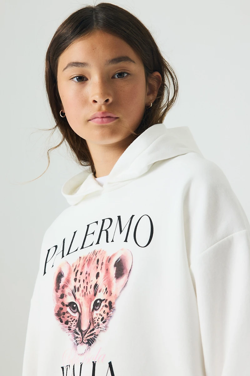 Oversized Hoodie with Motif