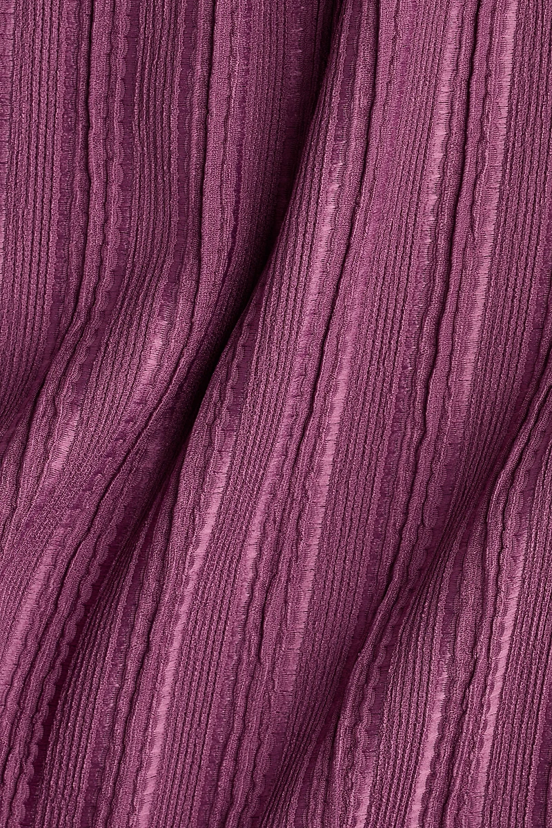 Textured Balloon-Leg Pants