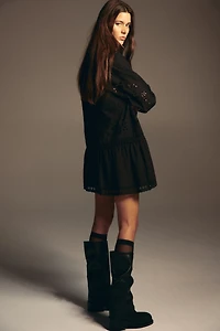 Robe avec broderie anglaise