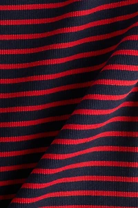 Ribbed Boat-Neck Top