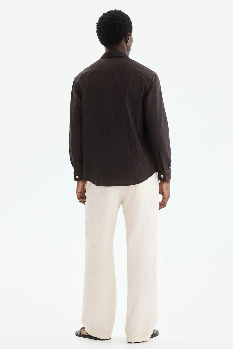 Relaxed-Fit Textured Pants