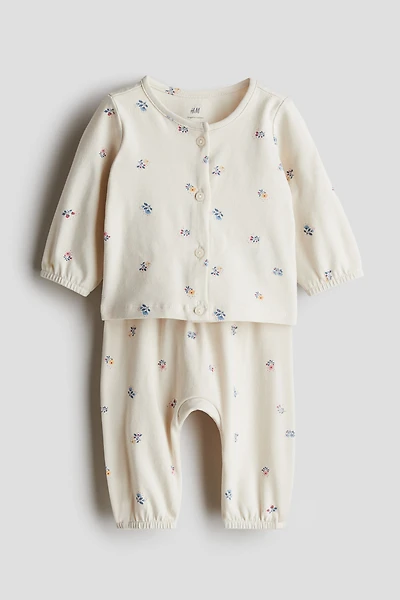 Ensemble 2 pièces en coton imprimé