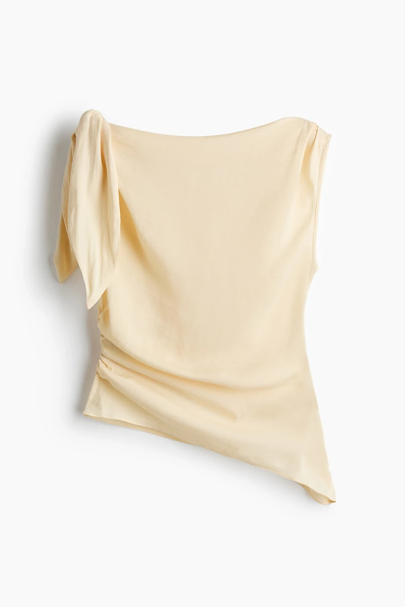 Asymmetric Tie-Detail Top