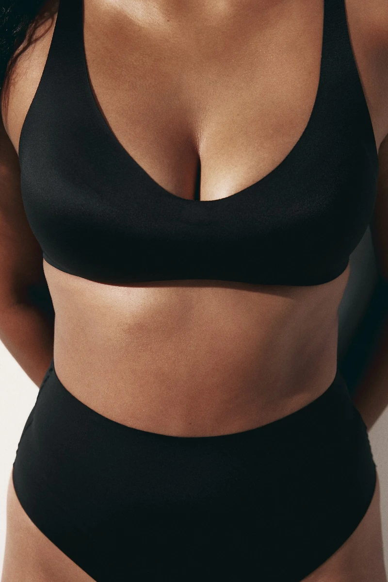 Padded Soft-Cup Microfiber Bra