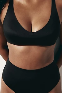 Padded Soft-Cup Microfiber Bra