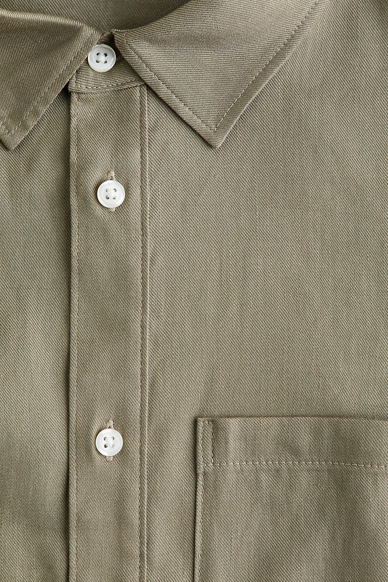 Easy Care Regular-Fit Linen-Blend Shirt