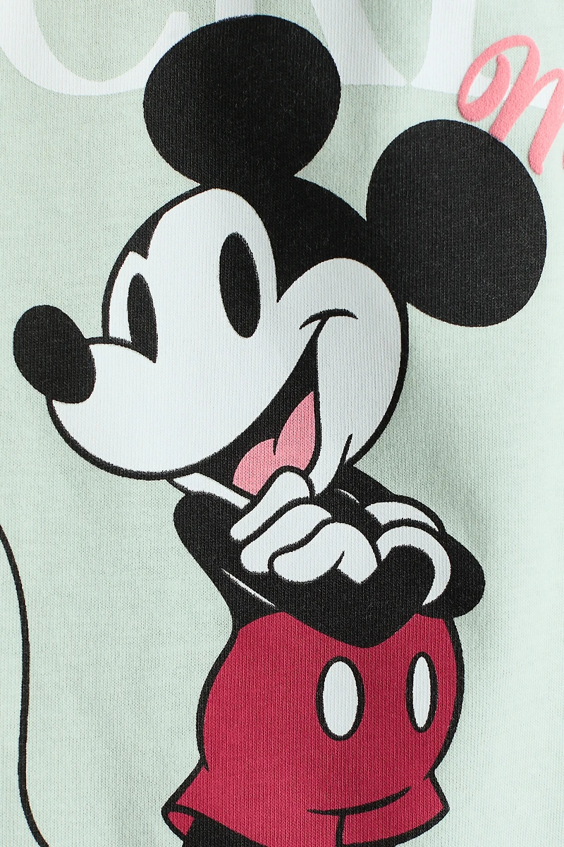 T-shirt en coton avec motifs imprimés