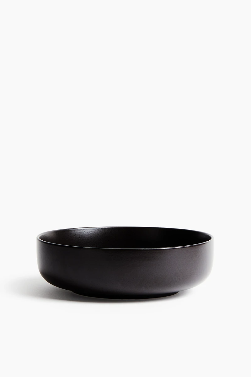 Reactive-Glaze Stoneware Serving Bowl