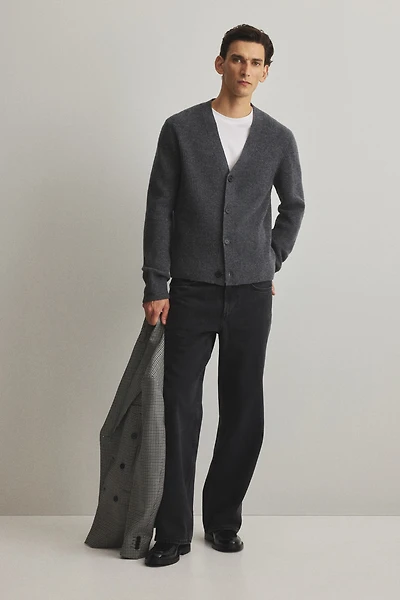Regular-Fit Wool Cardigan