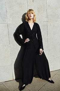 Crochet-Look Cardigan