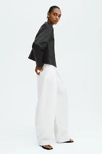 Veste courte en cuir