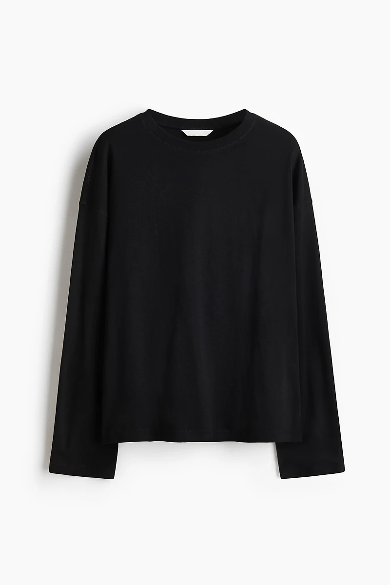 Long-Sleeved Cotton Top