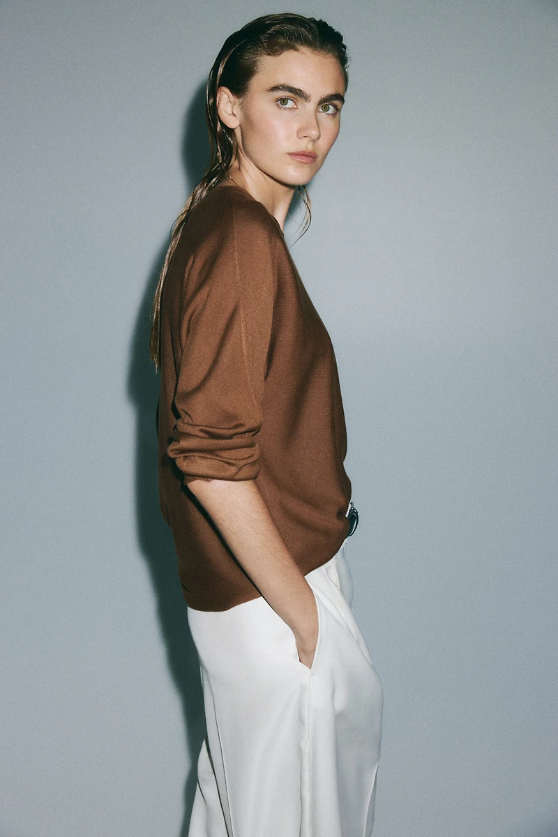 Off-the-Shoulder Sweater