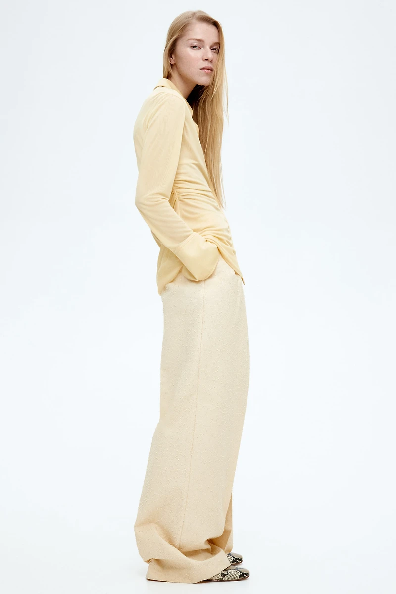 Pantalon sur mesure à jambes larges