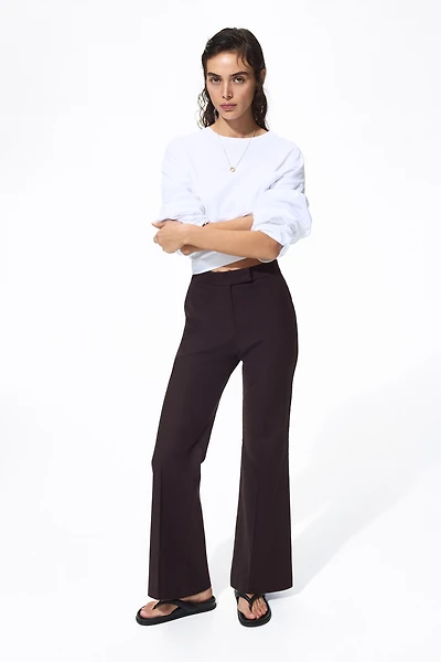 Linen-Blend Dress Pants