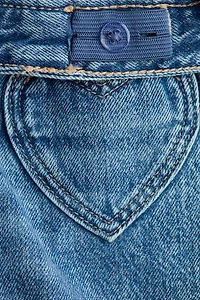 Motif-Detail Wide-Leg Jeans