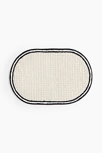 Waffled Cotton Bath Mat