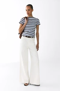 Boat-Neck Cotton Top