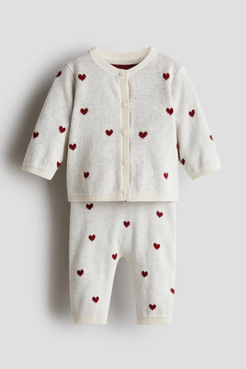 Ensemble 2 pièces en tricot fin