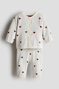 Ensemble 2 pièces en tricot fin