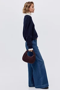 Jean large taille haute