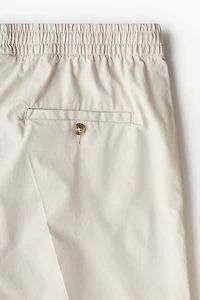 Pantalon court coupe classique en coton