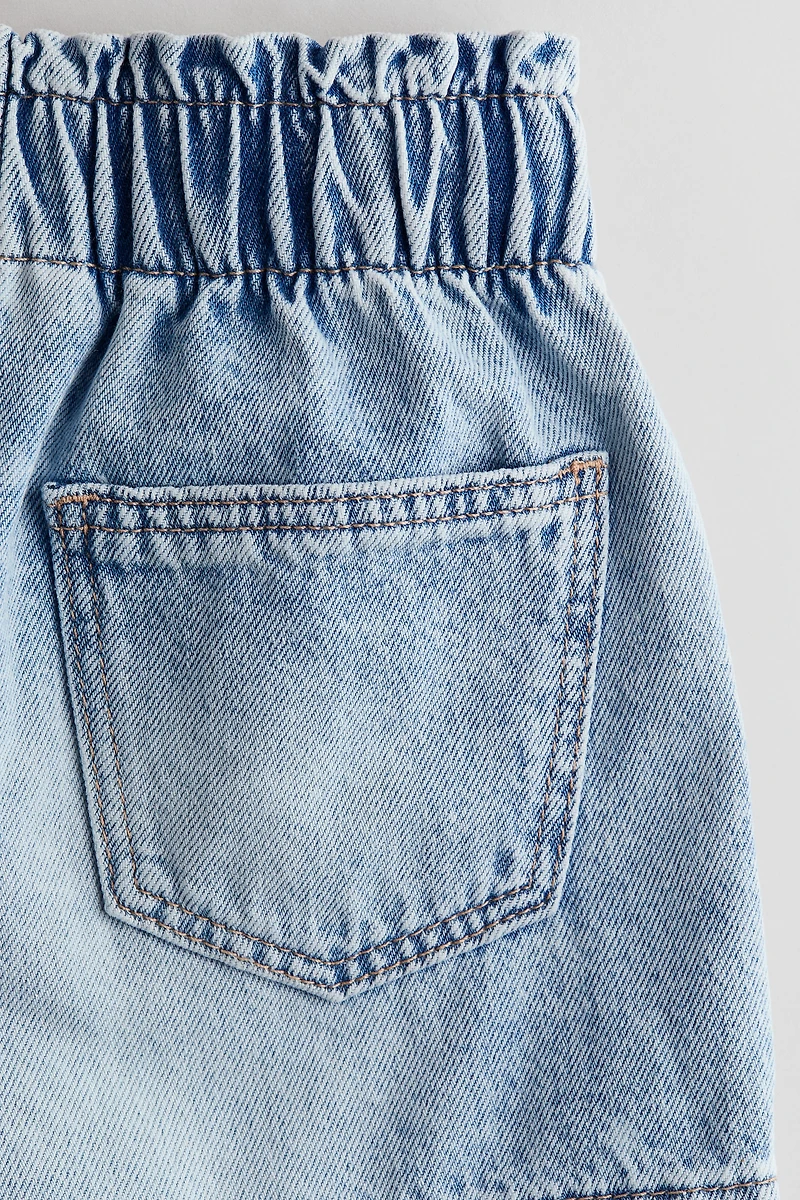 Loose Fit Denim Shorts