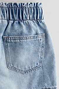 Loose Fit Denim Shorts