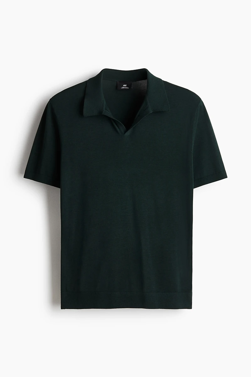 Regular-Fit V-Neck Polo Shirt