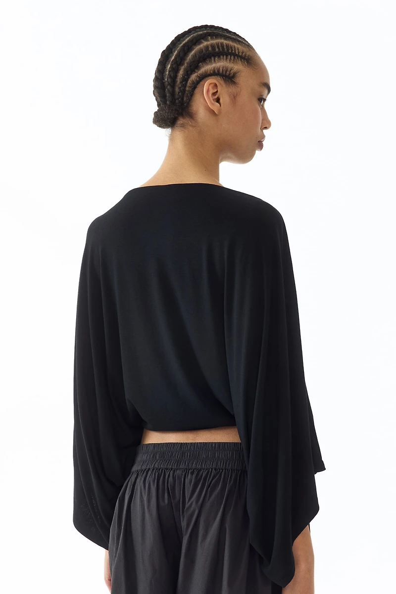 Batwing-Sleeved Top