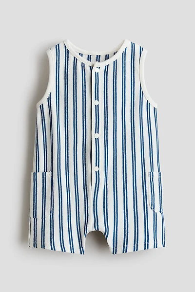 Barboteuse en coton éponge