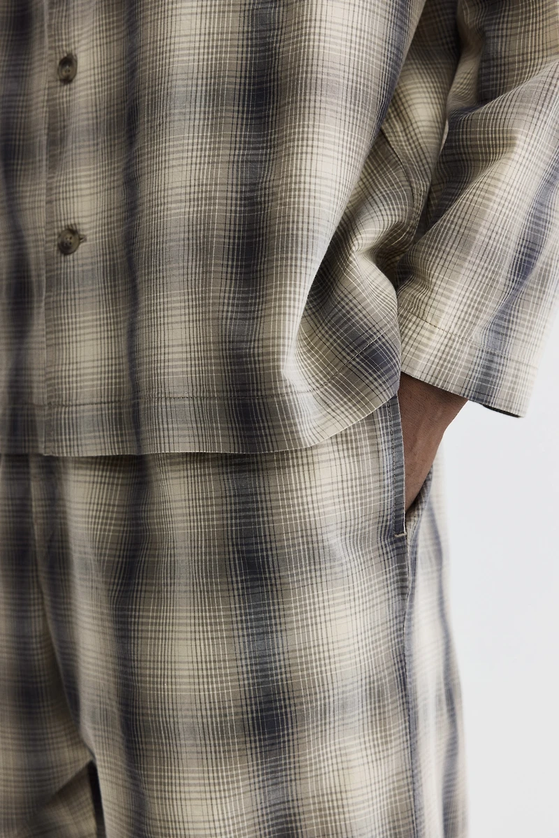 Poplin Pajama Shirt and Pants