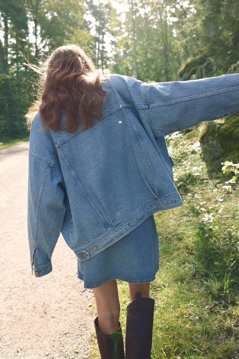 Veste ample en denim