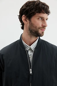 Blouson d'aviateur ample en nylon