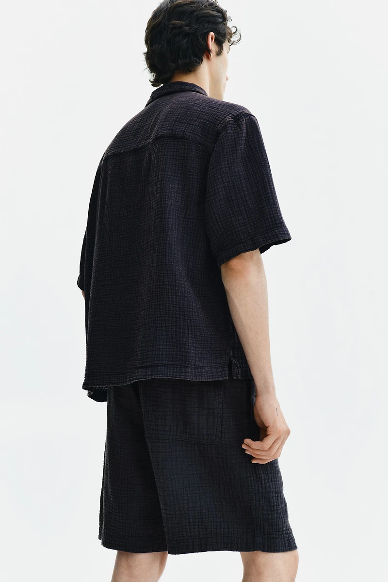 Relaxed-Fit Muslin Shorts