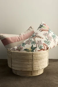 Low Rattan Storage Basket