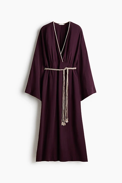 Belted Viscose Dress