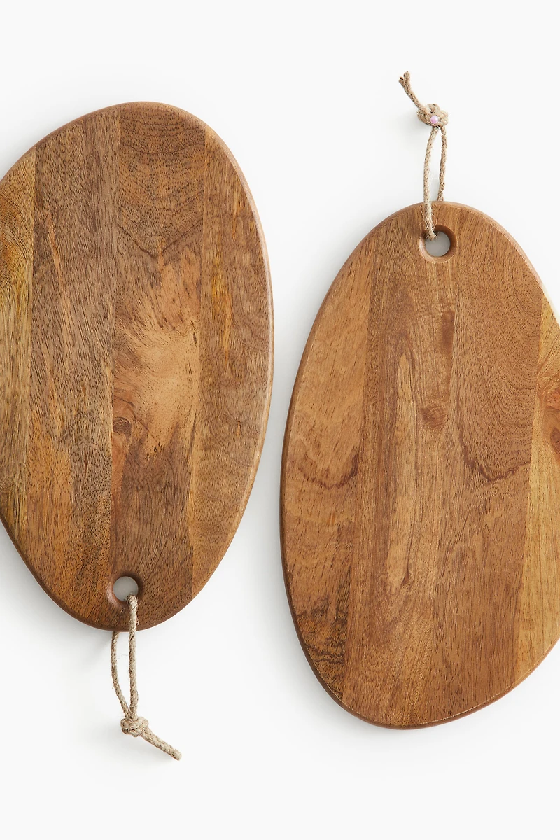 Asymmetric Mango Wood Cutting Board