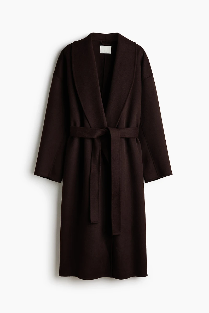 Oversized Handmade Wool-Blend Coat