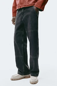 Loose-Fit Worker Jeans