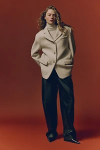 Blazer à boutonnage simple