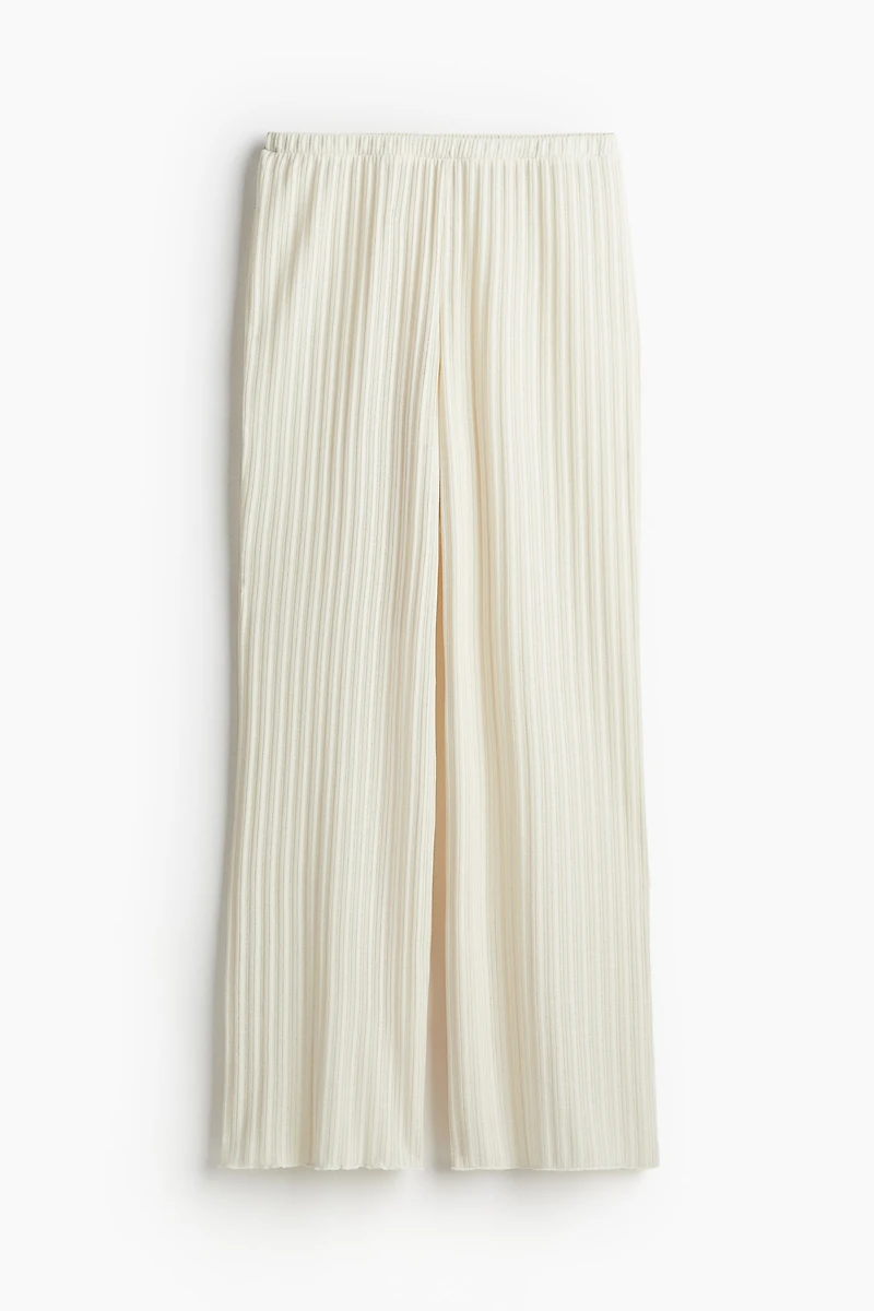 Rib-knit Pants