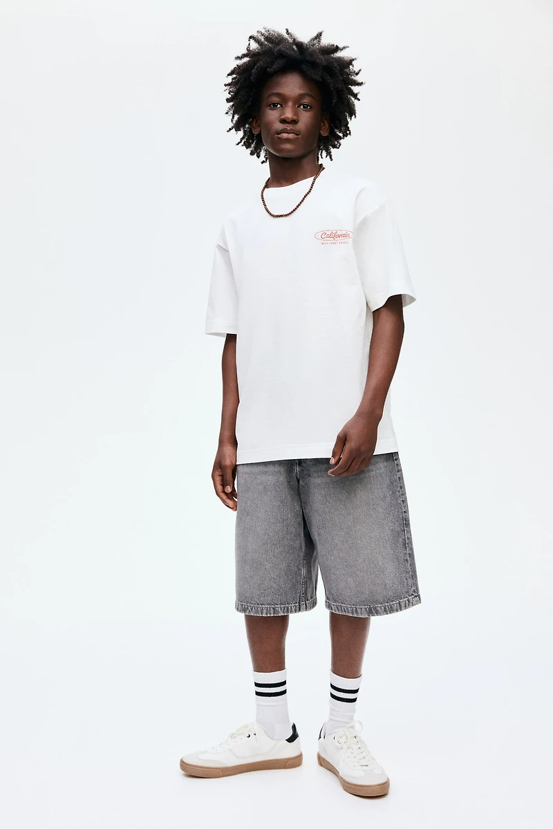 Short menuisier en denim