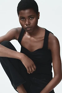 Ribbed Cotton Tank Top