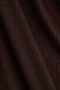 Robe MAMA à fines bretelles en tricot côtelé
