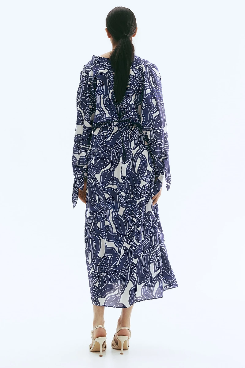 Tie-Belt Shirt Dress